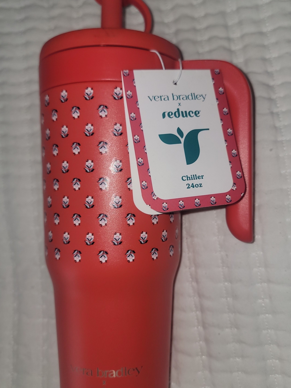 Vera Bradley x Reduce Coral Patterned 24oz Chiller Travel Mug